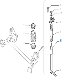 Achterste schokdemper 2 stuks voor Fiat Linea