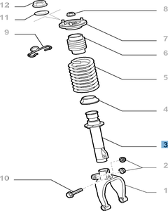Voorste schokdemper voor Alfa Romeo 159