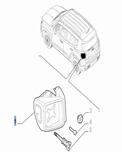 Vast linker achterlicht voor Jeep Renegade