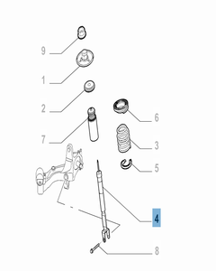 Achterste schokdemper 2 stuks - 2 stuks voor Alfa Romeo Giulietta