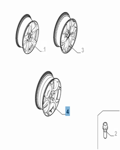 Lichtmetalen velg 21'' voor Alfa Romeo Stelvio