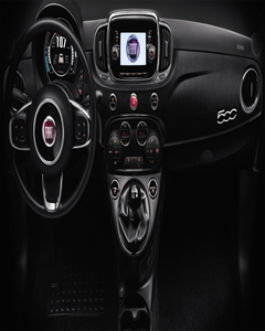 Dashboard met micro-carbonbekleding, zwart (kort gedeelte)