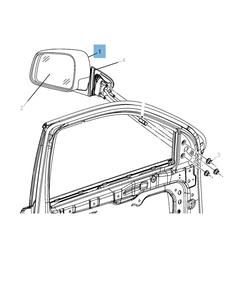 Buitenspiegel voor Jeep Grand Cherokee