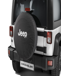 Bescherming voor reservewiel met wit Jeep-logo