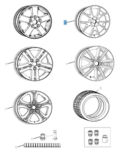 Lichtmetalen velg 7 x 19'' voor Fiat Freemont