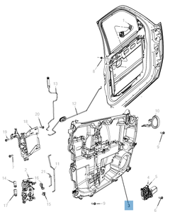 Front window regulator for Jeep Cherokee